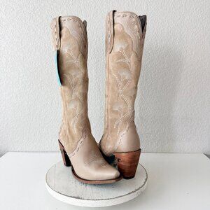 Lane Boots Tessa Knee High Machiatto Cowboy Boots Western Tall Snip Toe Size 10